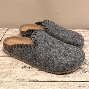 Garnet Hill - Cork Footbed Mule Slippers